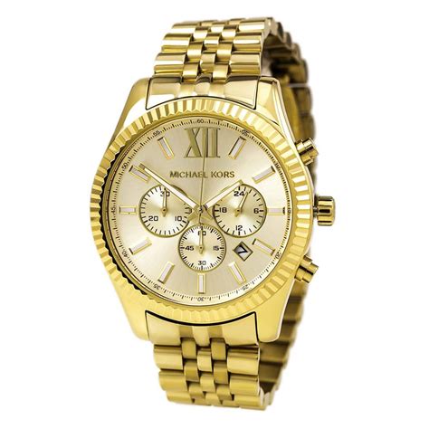 michael kors men's mk8281 lexington watch 45mm|lexington pavé gold tone watch.